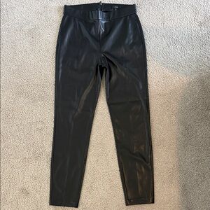 J. Crew Sleek Black Leatherette Leggings